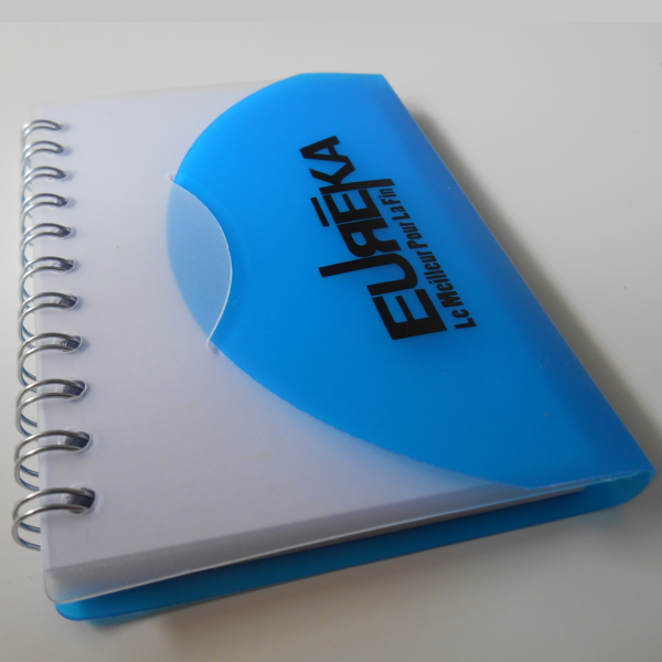 Mini-carnet bleu Eurêka (dédicacé)